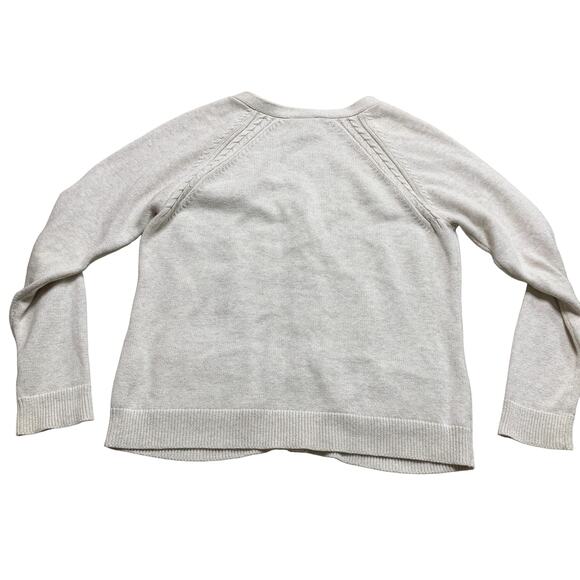 Pendleton Cream Knit Cardigan Sweater Size Medium Petite - Picture 7 of 8